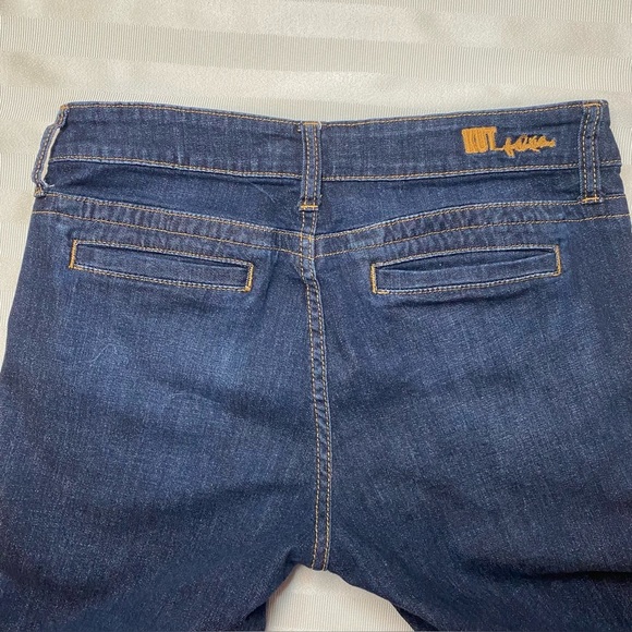 Kut from the Kloth Bermuda Shorts Sz 8 Dark Wash Gold Thread 4 pockets E… - Picture 14 of 15